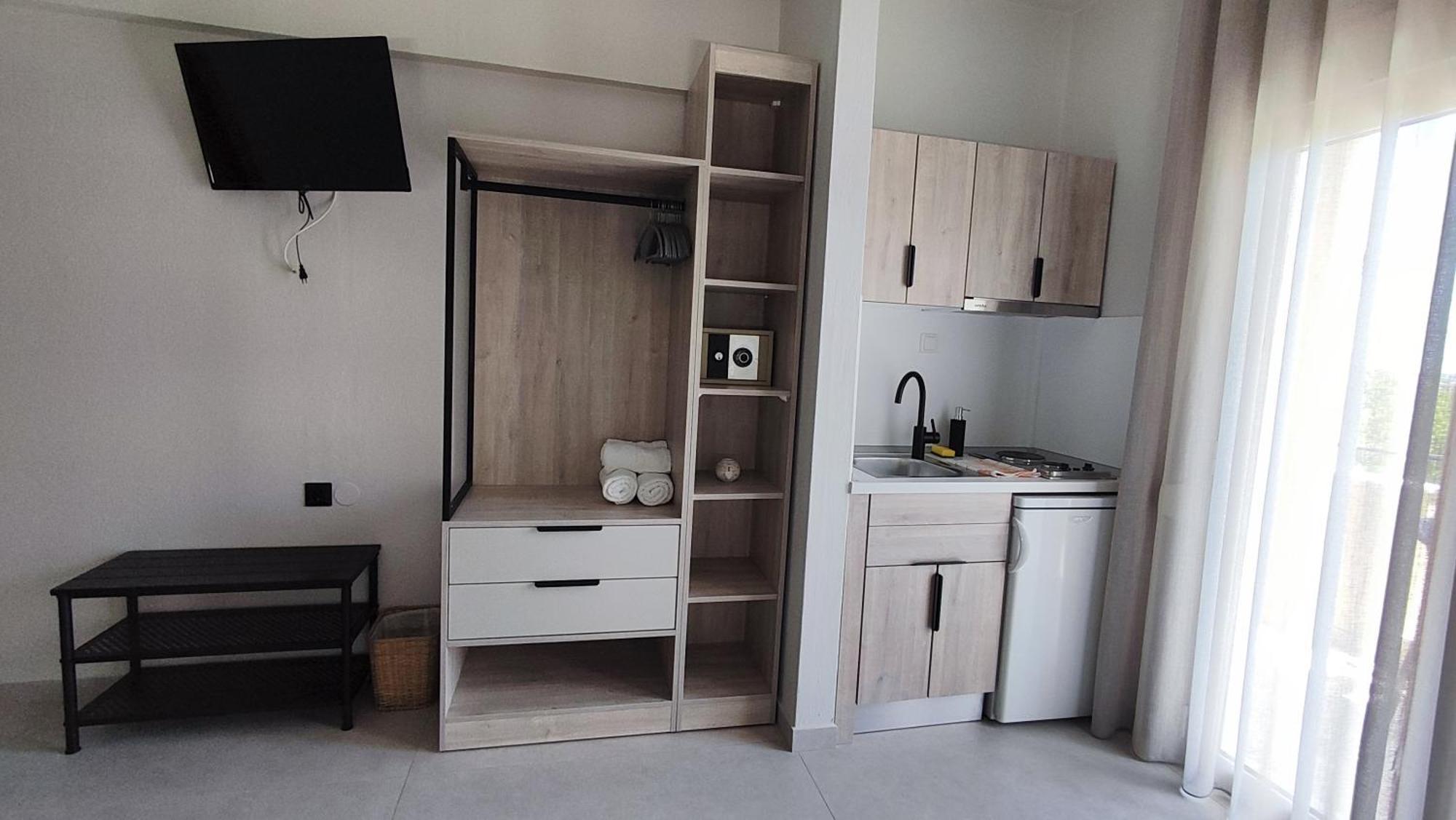 Nostos Studios Golden Beach Криси Амудия Екстериор снимка